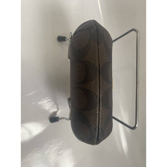 Coach NWT Nora Kisslock Card Case In Signature Canvas & Leather (C4309 ) - Picture 7 of 8